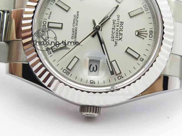 DateJust II 41mm SS BP Maker Best Edition White Dial On SS Bracelet SA Classic 3733