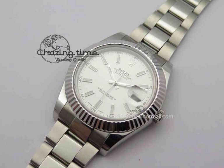 DateJust II 41mm SS BP Maker Best Edition White Dial On SS Bracelet SA Classic 3733
