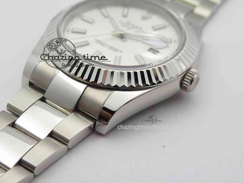 DateJust II 41mm SS BP Maker Best Edition White Dial On SS Bracelet SA Classic 3733
