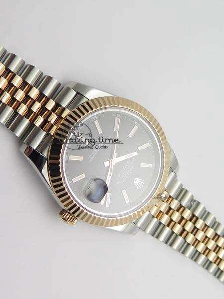 DateJust II 41mm SS RG BP Maker Best Edition Black Sticks Dial On New Version Jubilee Bracelet A Refined 3610