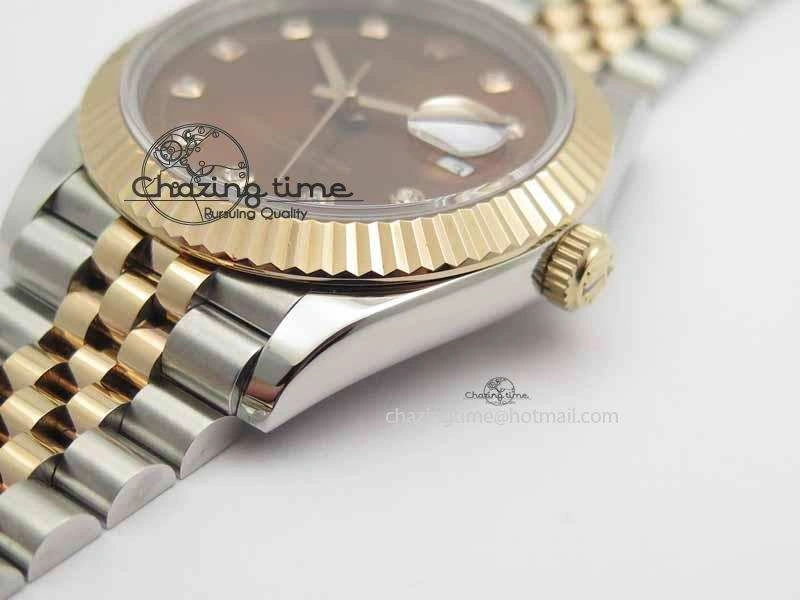 DateJust II 41mm SS RG BP Maker Best Edition Brown Diam Dial On New Version Jubilee Bracelet A SunProtective 3609