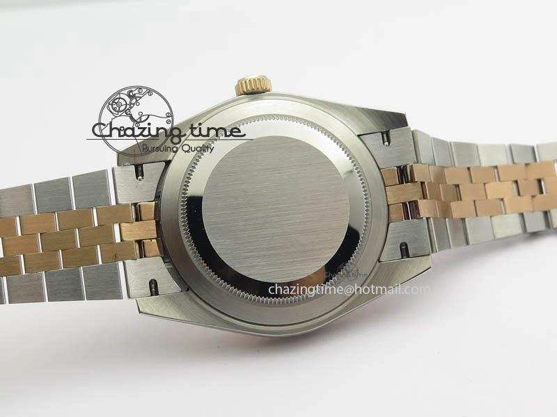 SunProtective DateJust II 41mm SS RG BP Maker Best Edition Brown Sticks Dial On New Version Jubilee Bracelet A 3615