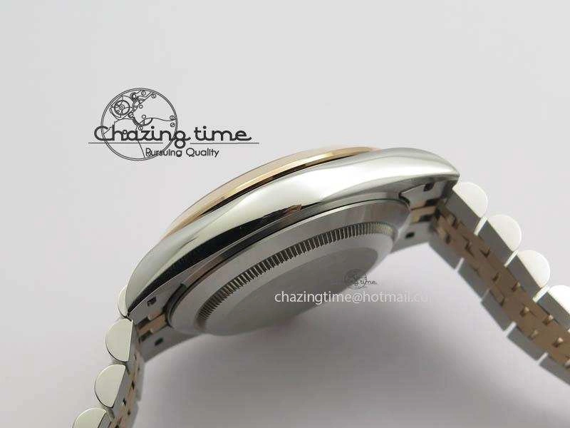 SunProtective DateJust II 41mm SS RG BP Maker Best Edition Brown Sticks Dial On New Version Jubilee Bracelet A 3615