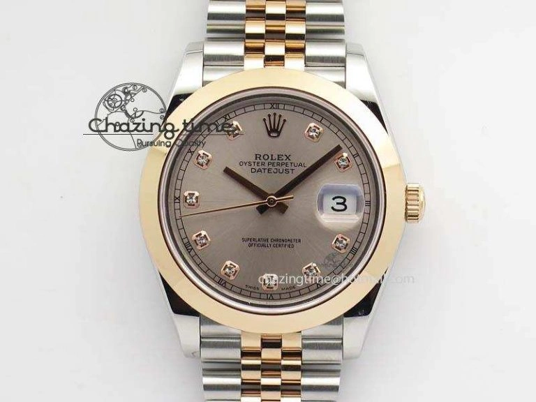 WeatherProof DateJust II 41mm SS RG BP Maker Best Edition Champagne Diam Dial On New Version Jubilee Bracelet A 3612