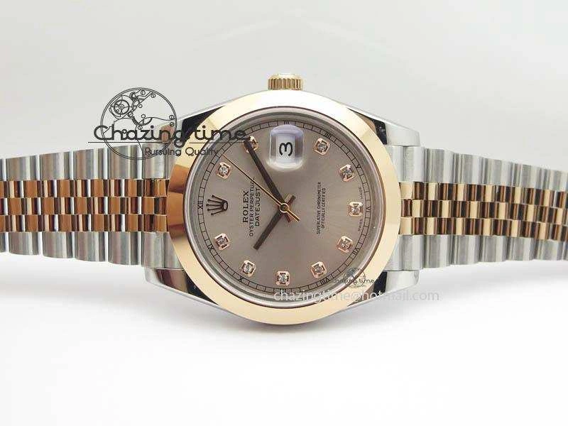 WeatherProof DateJust II 41mm SS RG BP Maker Best Edition Champagne Diam Dial On New Version Jubilee Bracelet A 3612