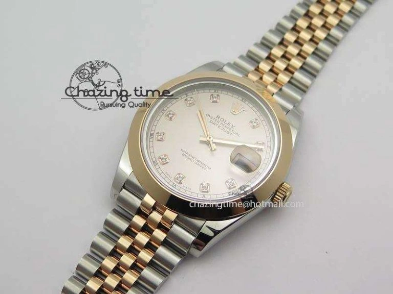 WeatherProof DateJust II 41mm SS RG BP Maker Best Edition Champagne Diam Dial On New Version Jubilee Bracelet A 3612