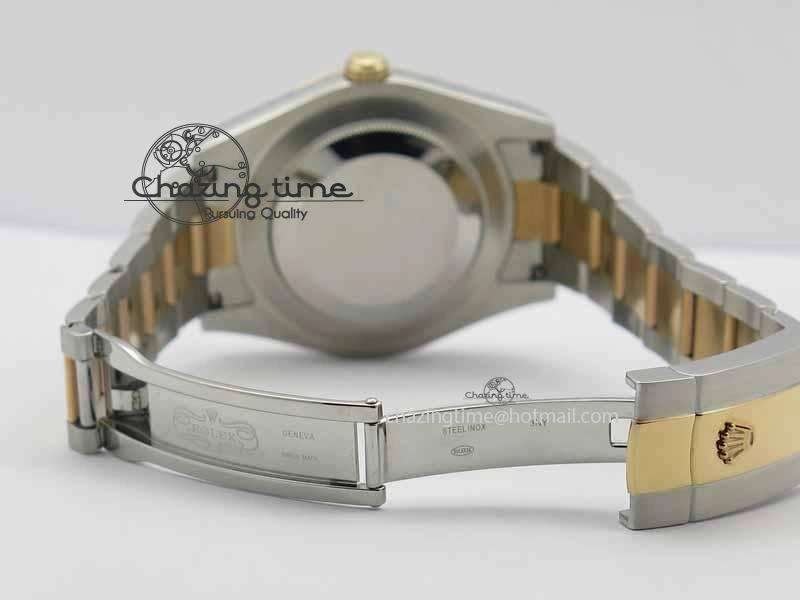 DateJust II 41mm SS RG BP Maker Best Edition Dark Gray Sticks Dial On SS RG Bracelet SA MoistureWicking 3718