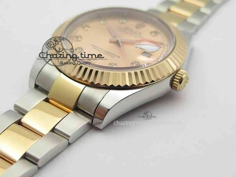 DateJust II 41mm SS RG BP Maker Best Edition RG Diam Dial On SS RG Bracelet SA Minimalist 3712