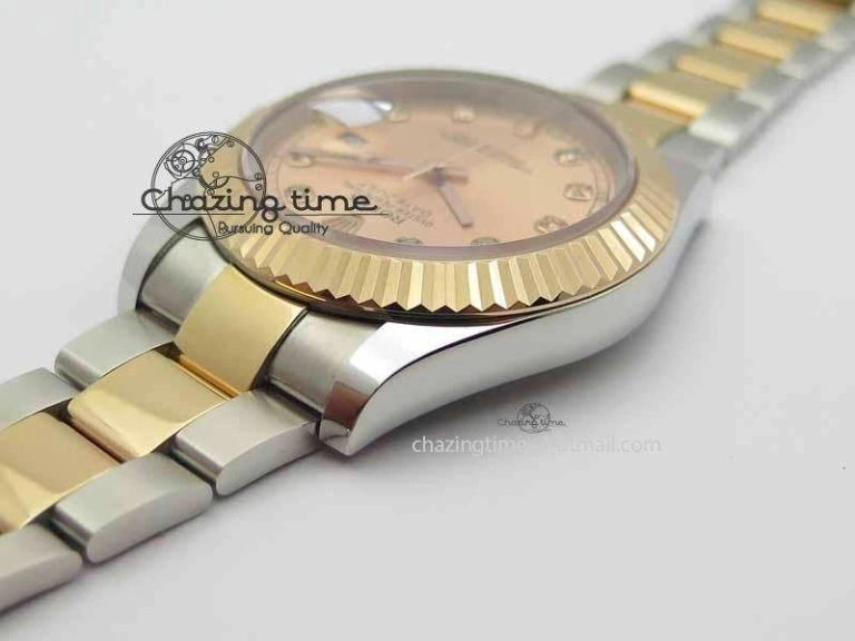 DateJust II 41mm SS RG BP Maker Best Edition RG Diam Dial On SS RG Bracelet SA Minimalist 3712