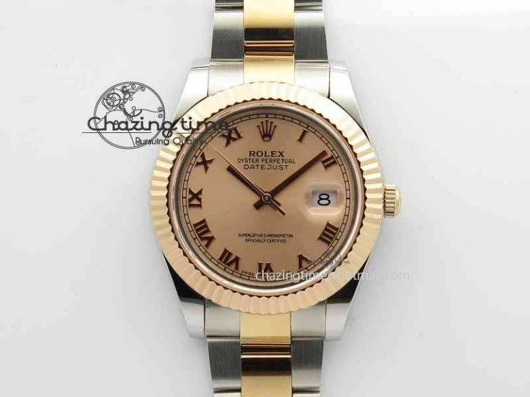 Popular DateJust II 41mm SS RG BP Maker Best Edition RG Roman Dial On SS RG Bracelet SA 3711