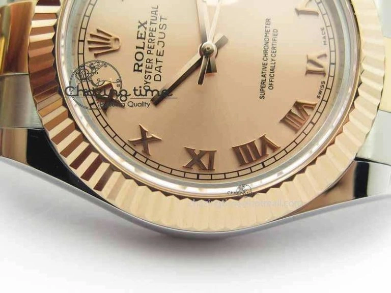 Popular DateJust II 41mm SS RG BP Maker Best Edition RG Roman Dial On SS RG Bracelet SA 3711