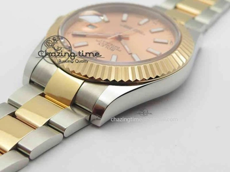 Chic DateJust II 41mm SS RG BP Maker Best Edition Rose Gold Sticks Dial On SS RG Bracelet SA 3717