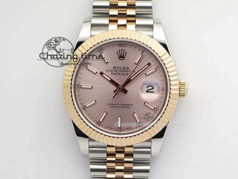 Modern DateJust II 41mm SS RG BP Maker Best Edition Silver Gray Dial On New Version Jubilee Bracelet A 3611