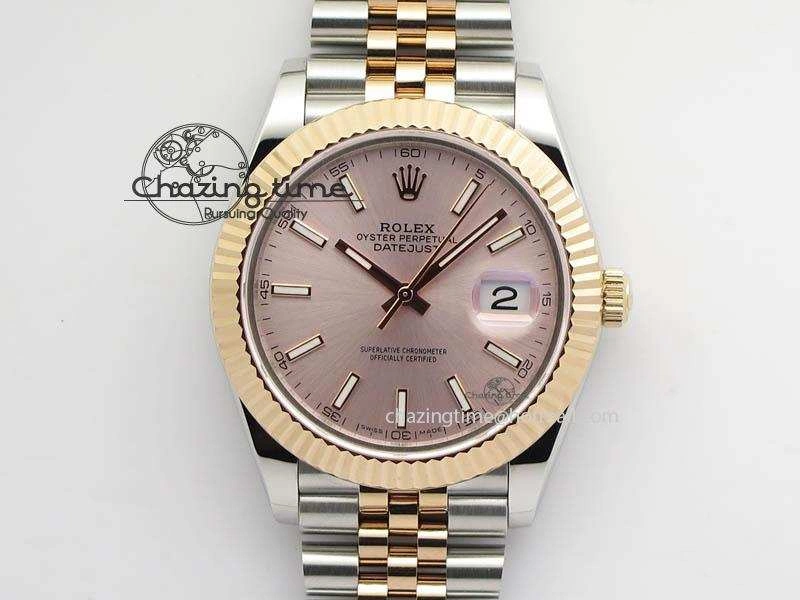 Modern DateJust II 41mm SS RG BP Maker Best Edition Silver Gray Dial On New Version Jubilee Bracelet A 3611