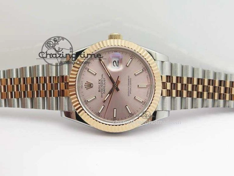 Modern DateJust II 41mm SS RG BP Maker Best Edition Silver Gray Dial On New Version Jubilee Bracelet A 3611