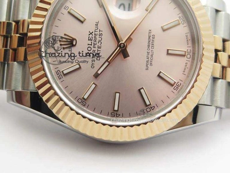 Modern DateJust II 41mm SS RG BP Maker Best Edition Silver Gray Dial On New Version Jubilee Bracelet A 3611
