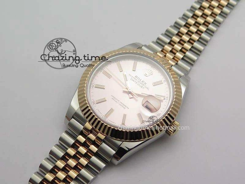 Modern DateJust II 41mm SS RG BP Maker Best Edition Silver Gray Dial On New Version Jubilee Bracelet A 3611