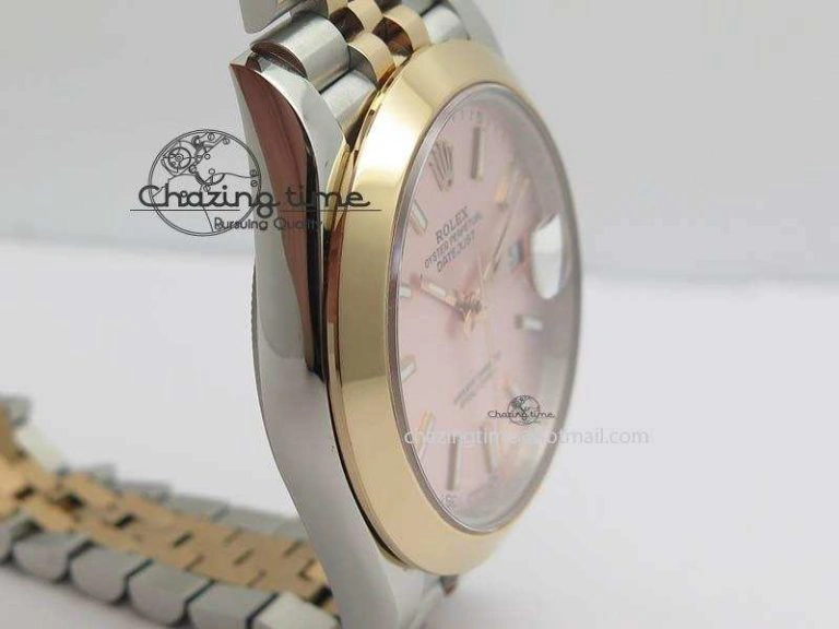 DateJust II 41mm SS RG BP Maker Best Edition Silver Gray Sticks Dial On New Version Jubilee Bracelet A Bright 3613
