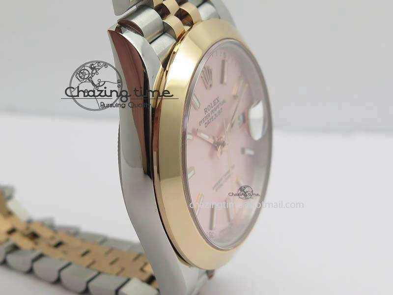 DateJust II 41mm SS RG BP Maker Best Edition Silver Gray Sticks Dial On New Version Jubilee Bracelet A Bright 3613
