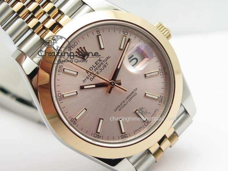 DateJust II 41mm SS RG BP Maker Best Edition Silver Gray Sticks Dial On New Version Jubilee Bracelet A Bright 3613