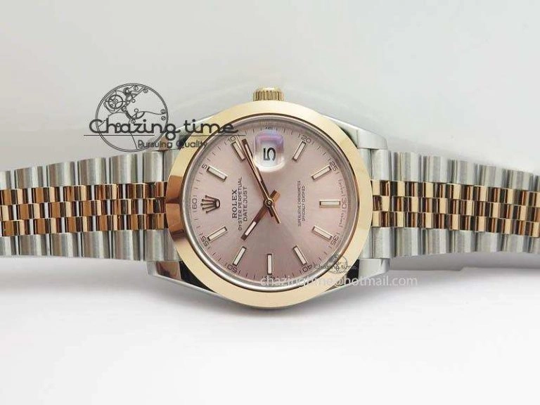DateJust II 41mm SS RG BP Maker Best Edition Silver Gray Sticks Dial On New Version Jubilee Bracelet A Bright 3613