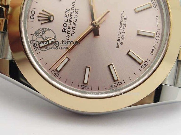 DateJust II 41mm SS RG BP Maker Best Edition Silver Gray Sticks Dial On New Version Jubilee Bracelet A Bright 3613