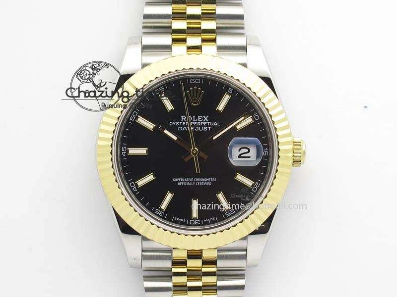 Practical DateJust II 41mm SS YG BP Maker Best Edition Black Dial On New Version Jubilee Bracelet A 3601