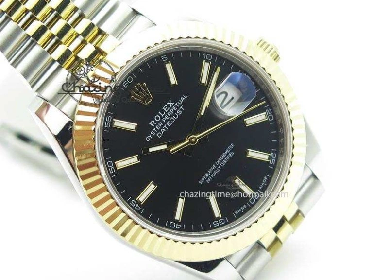 Practical DateJust II 41mm SS YG BP Maker Best Edition Black Dial On New Version Jubilee Bracelet A 3601