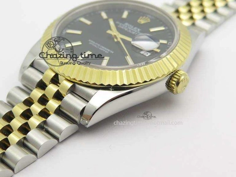 Practical DateJust II 41mm SS YG BP Maker Best Edition Black Dial On New Version Jubilee Bracelet A 3601