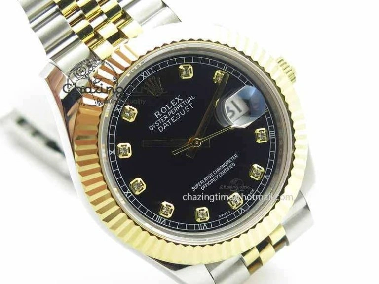 Sporty DateJust II 41mm SS YG BP Maker Best Edition Black Diam Dial On Jubilee Bracelet A 3659