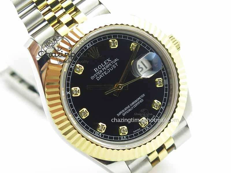 Sporty DateJust II 41mm SS YG BP Maker Best Edition Black Diam Dial On Jubilee Bracelet A 3659