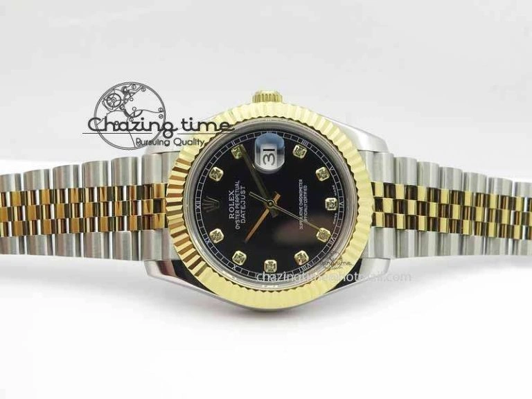 Sporty DateJust II 41mm SS YG BP Maker Best Edition Black Diam Dial On Jubilee Bracelet A 3659