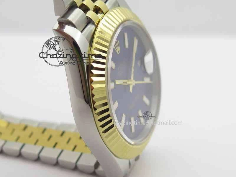 SmoothTexture DateJust II 41mm SS YG BP Maker Best Edition Blue Dial On Jubilee Bracelet A 3671