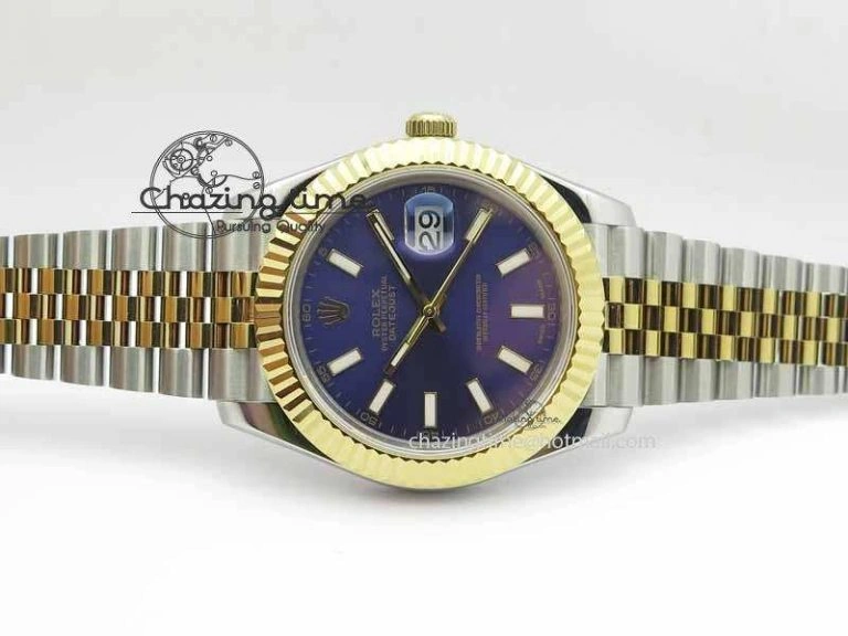 SmoothTexture DateJust II 41mm SS YG BP Maker Best Edition Blue Dial On Jubilee Bracelet A 3671