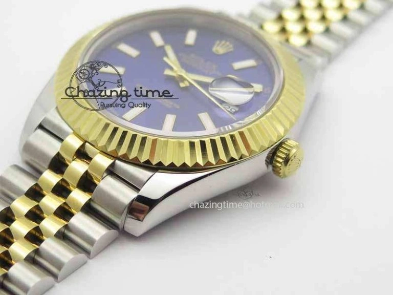 SmoothTexture DateJust II 41mm SS YG BP Maker Best Edition Blue Dial On Jubilee Bracelet A 3671