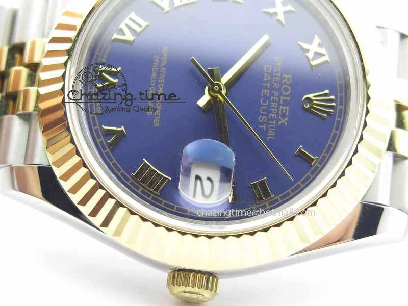 Compact DateJust II 41mm SS YG BP Maker Best Edition Blue Roman Dial On Jubilee Bracelet A 3666