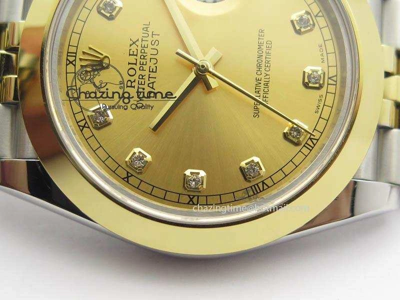 DateJust II 41mm SS YG BP Maker Best Edition Gold Diam Dial On New Version Jubilee Bracelet A Affordable 3605