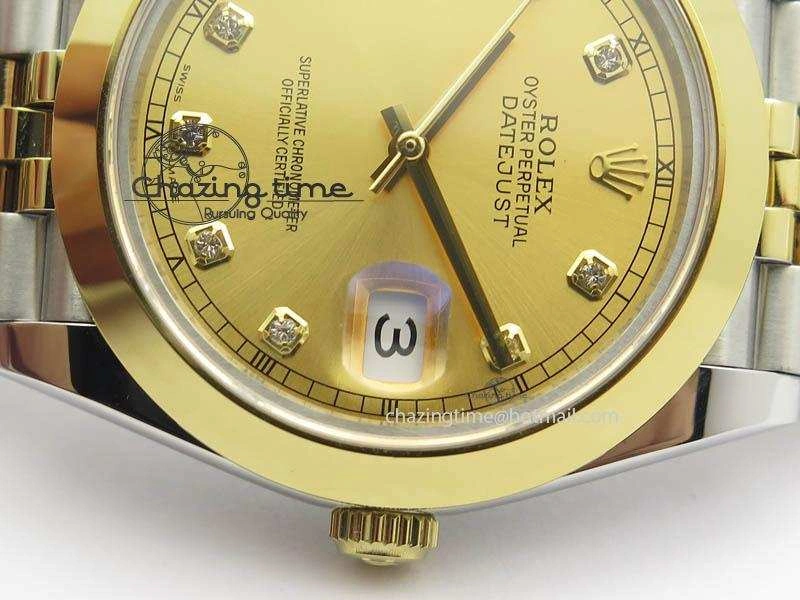 DateJust II 41mm SS YG BP Maker Best Edition Gold Diam Dial On New Version Jubilee Bracelet A Affordable 3605