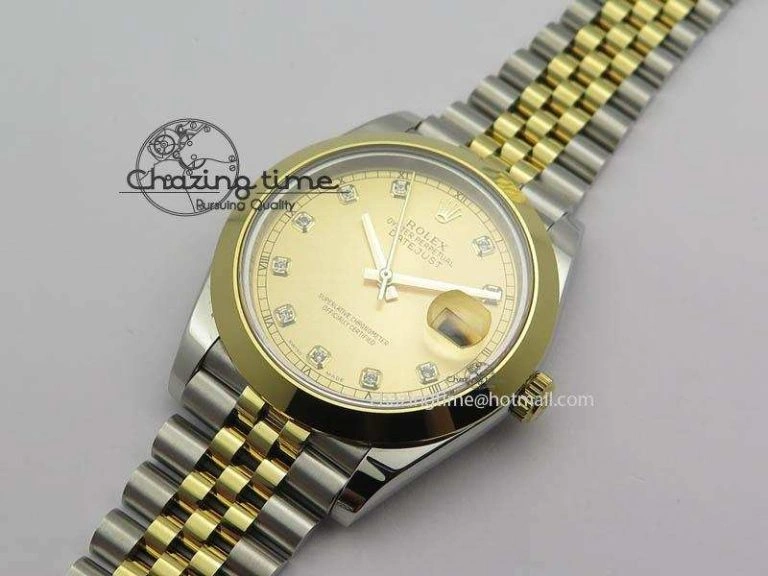 DateJust II 41mm SS YG BP Maker Best Edition Gold Diam Dial On New Version Jubilee Bracelet A Affordable 3605