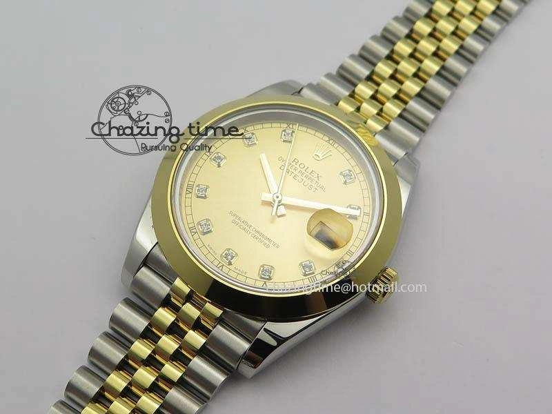 DateJust II 41mm SS YG BP Maker Best Edition Gold Diam Dial On New Version Jubilee Bracelet A Affordable 3605