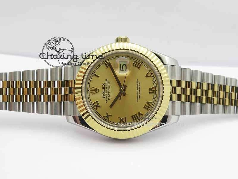 Cozy DateJust II 41mm SS YG BP Maker Best Edition Gold Roman Dial On Jubilee Bracelet A 3667