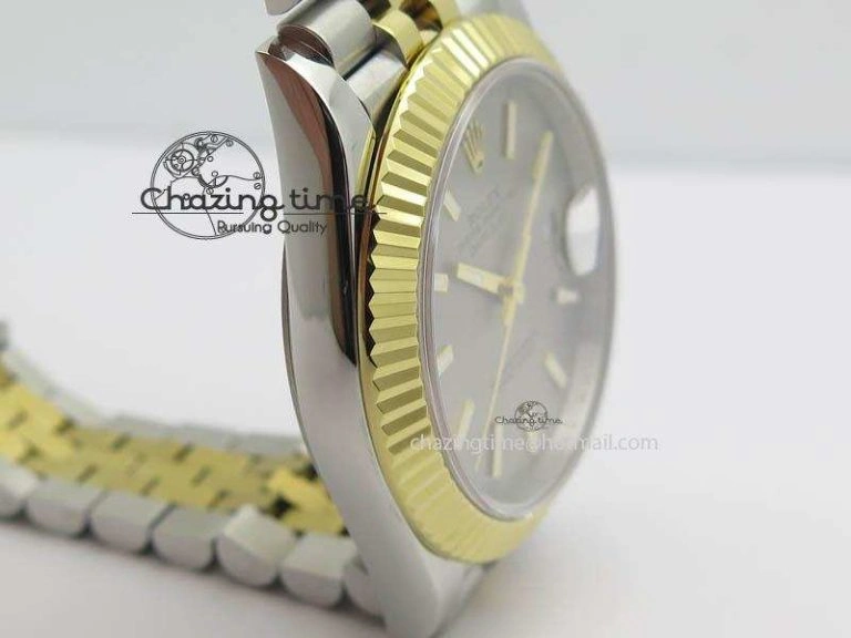 DateJust II 41mm SS YG BP Maker Best Edition Gray Dial On New Version Jubilee Bracelet A Thermal 3604