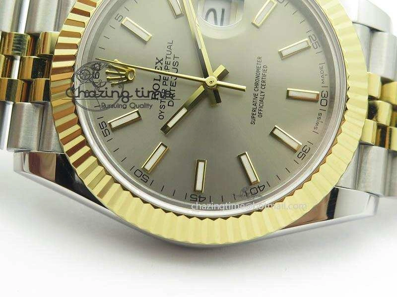 DateJust II 41mm SS YG BP Maker Best Edition Gray Dial On New Version Jubilee Bracelet A Thermal 3604