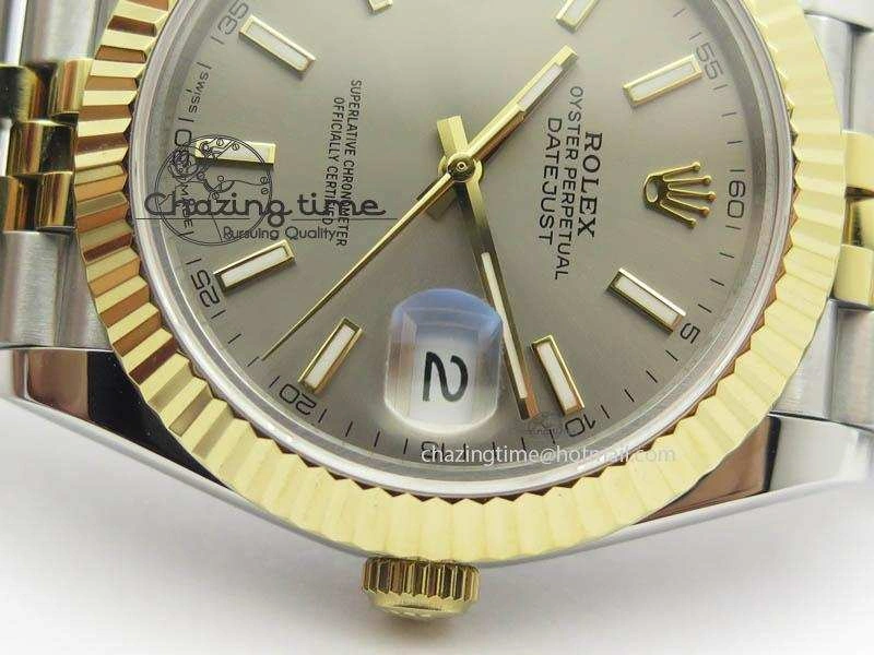DateJust II 41mm SS YG BP Maker Best Edition Gray Dial On New Version Jubilee Bracelet A Thermal 3604