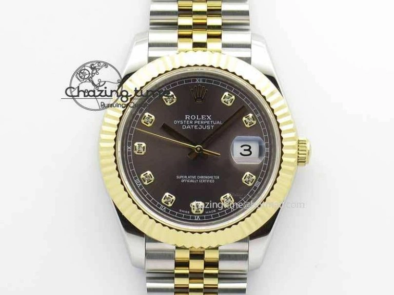 DateJust II 41mm SS YG BP Maker Best Edition Gray Diam Dial On Jubilee Bracelet A RelaxedFit 3662