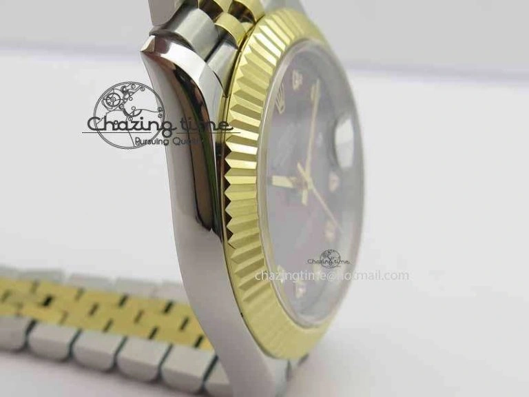 DateJust II 41mm SS YG BP Maker Best Edition Gray Diam Dial On Jubilee Bracelet A RelaxedFit 3662