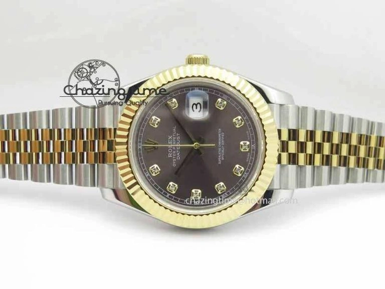 DateJust II 41mm SS YG BP Maker Best Edition Gray Diam Dial On Jubilee Bracelet A RelaxedFit 3662