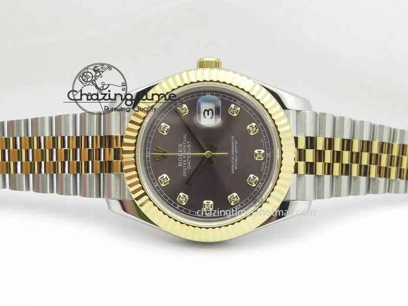 DateJust II 41mm SS YG BP Maker Best Edition Gray Diam Dial On Jubilee Bracelet A RelaxedFit 3662