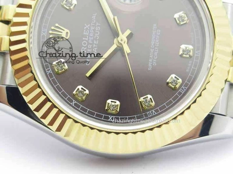 DateJust II 41mm SS YG BP Maker Best Edition Gray Diam Dial On Jubilee Bracelet A RelaxedFit 3662