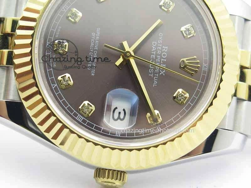 DateJust II 41mm SS YG BP Maker Best Edition Gray Diam Dial On Jubilee Bracelet A RelaxedFit 3662